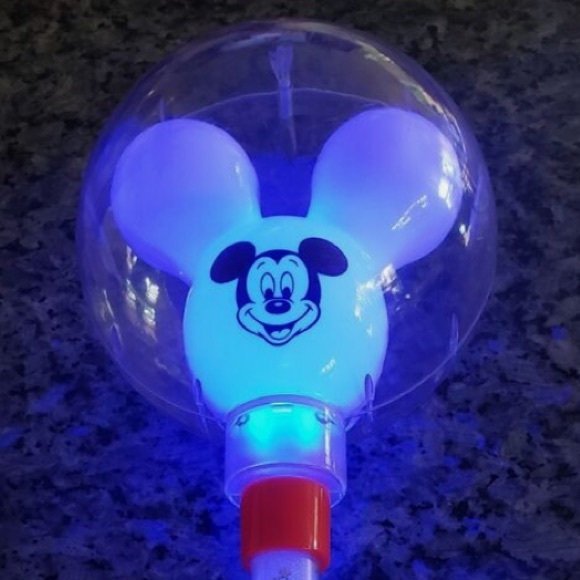 DISNEY PARKS MICKEY BALLOON LIGHT-UP WAND NEW WITH PROTECTIVE COVER AND TAGS - Picture 10 of 11